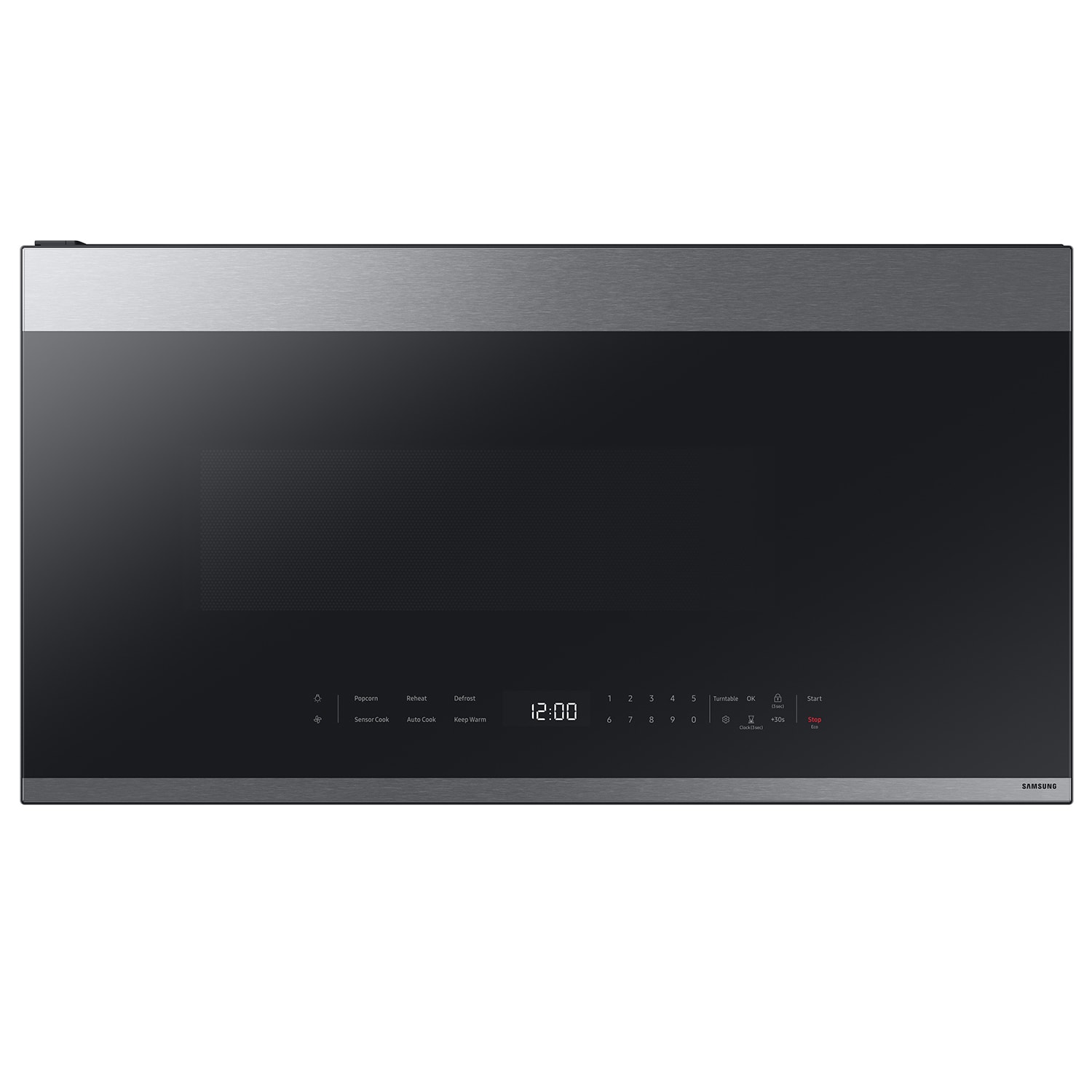 Samsung Bespoke 2.1-cu ft 1000-Watt 29.87-in Over-the-Range Microwave with Sensor Cooking (Stainless Steel)