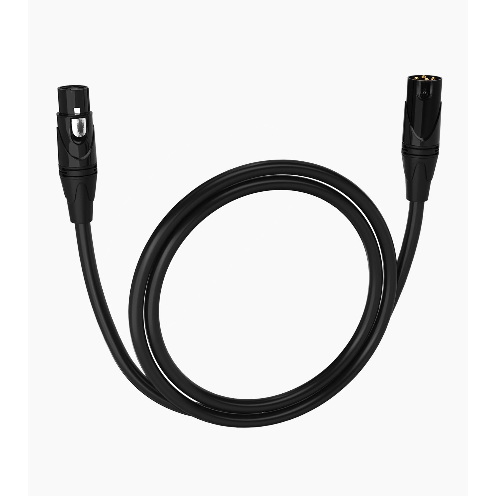 LyxPro Quad Series 3 ft XLR Cable Male to Female 4 Conductor - Black #LYXLCP123