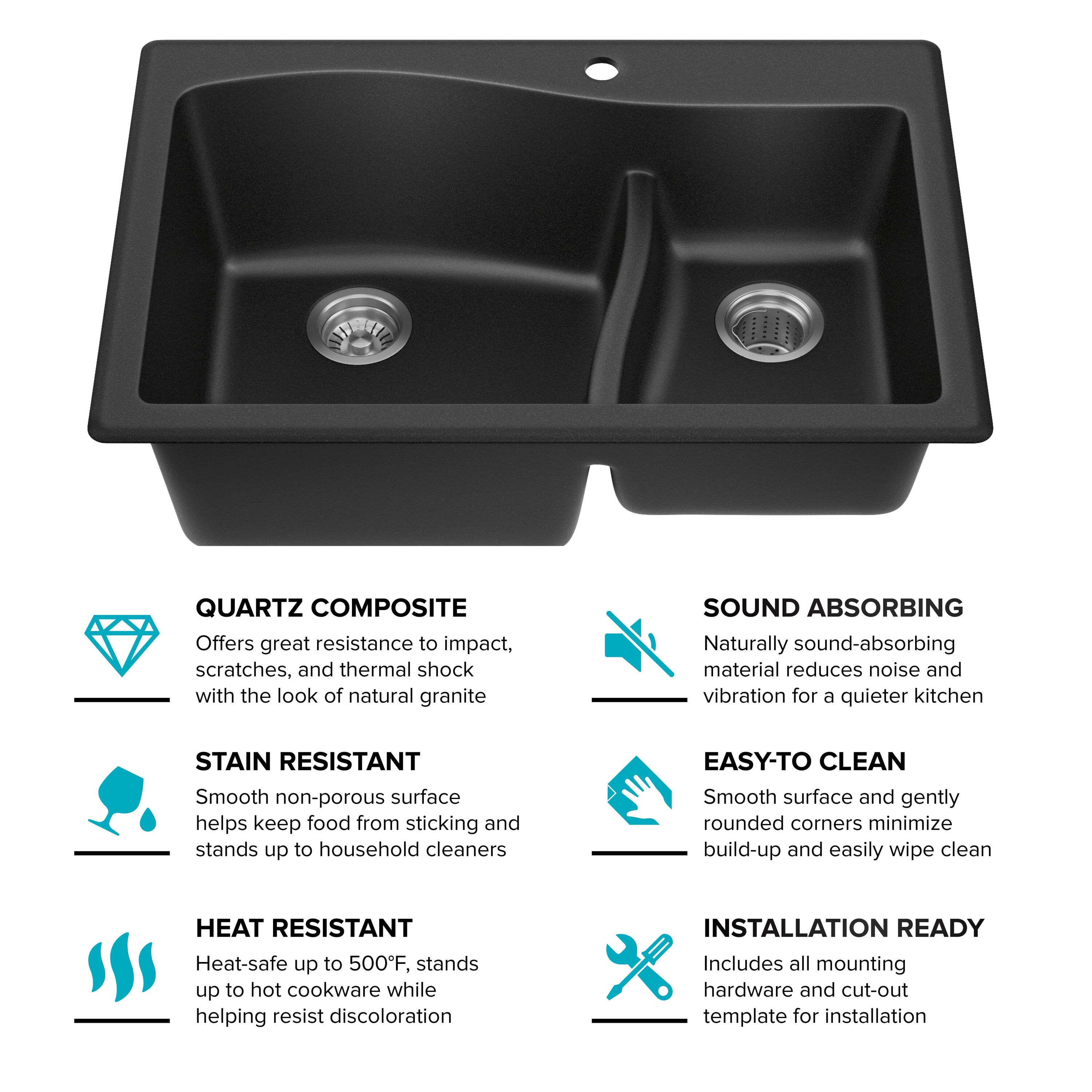 Kraus KGD-442BLACK Kitchen-Sinks - View #17