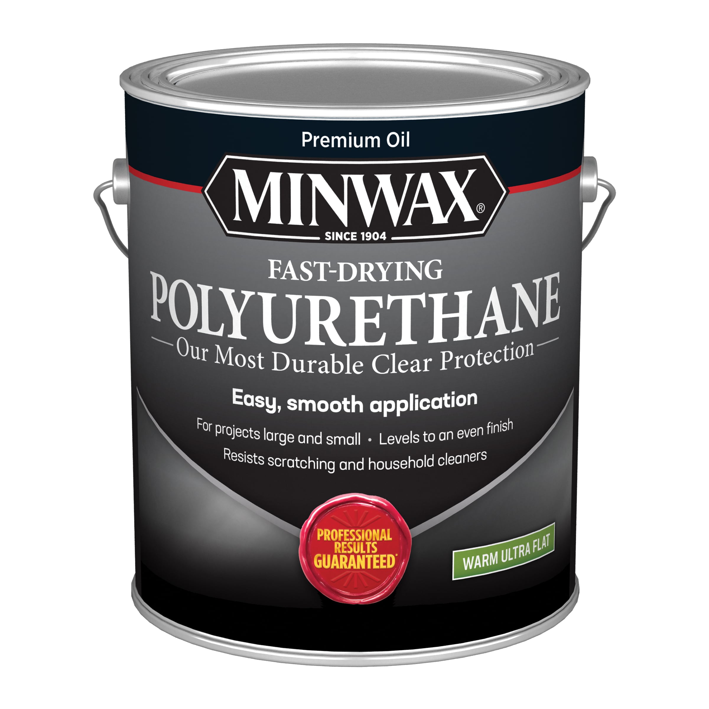 Minwax 710270000 Fast-Drying Polyurethane Oil-based Clear Transparent Super flat Interior Stain ( 1-gallon )