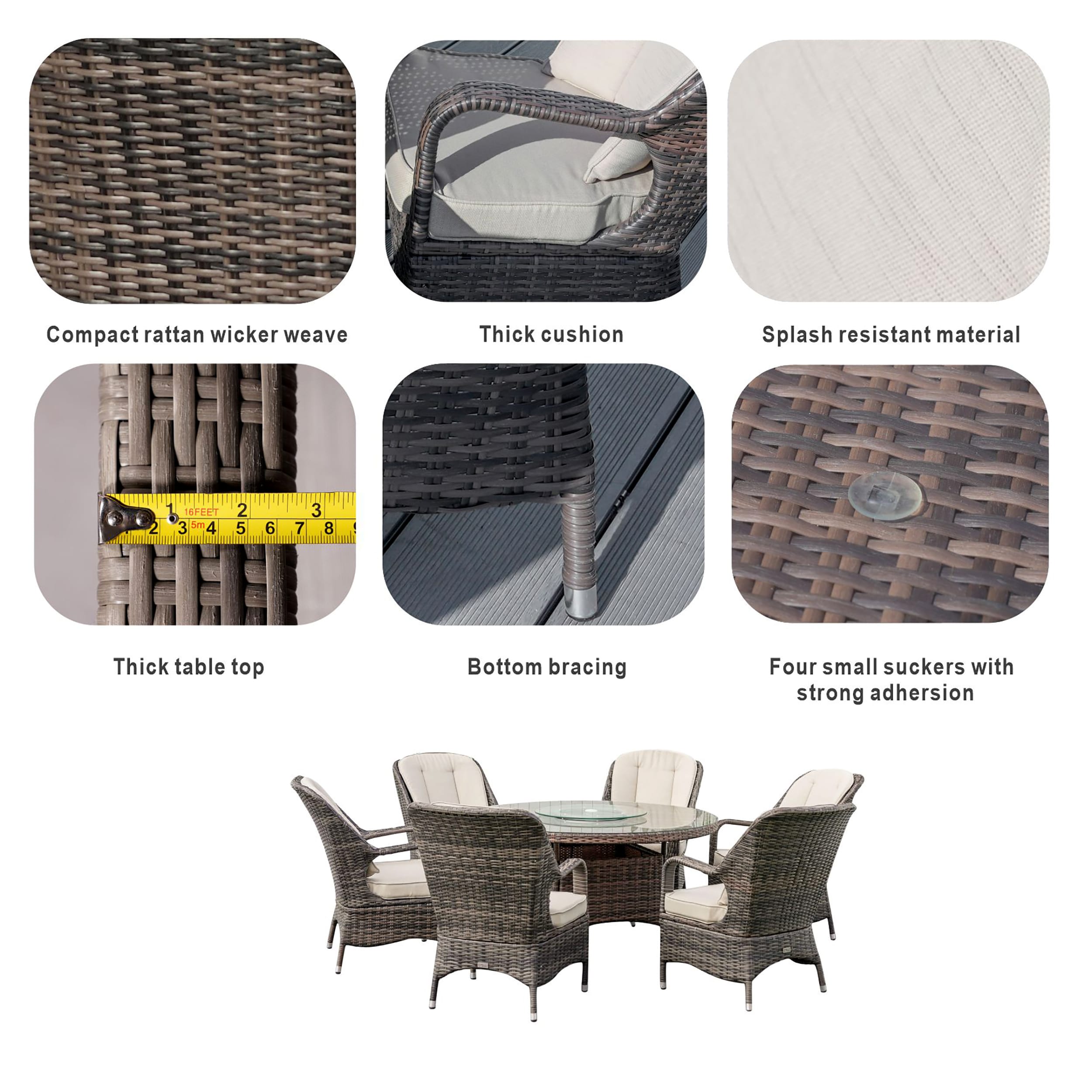 Moda Furnishings MD-PAD-1711-B Patio-Dining-Sets - View #7