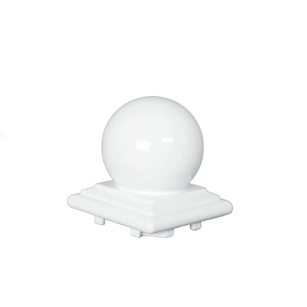 Classic CDPC-B-0W White Aluminum Deck Post Cap