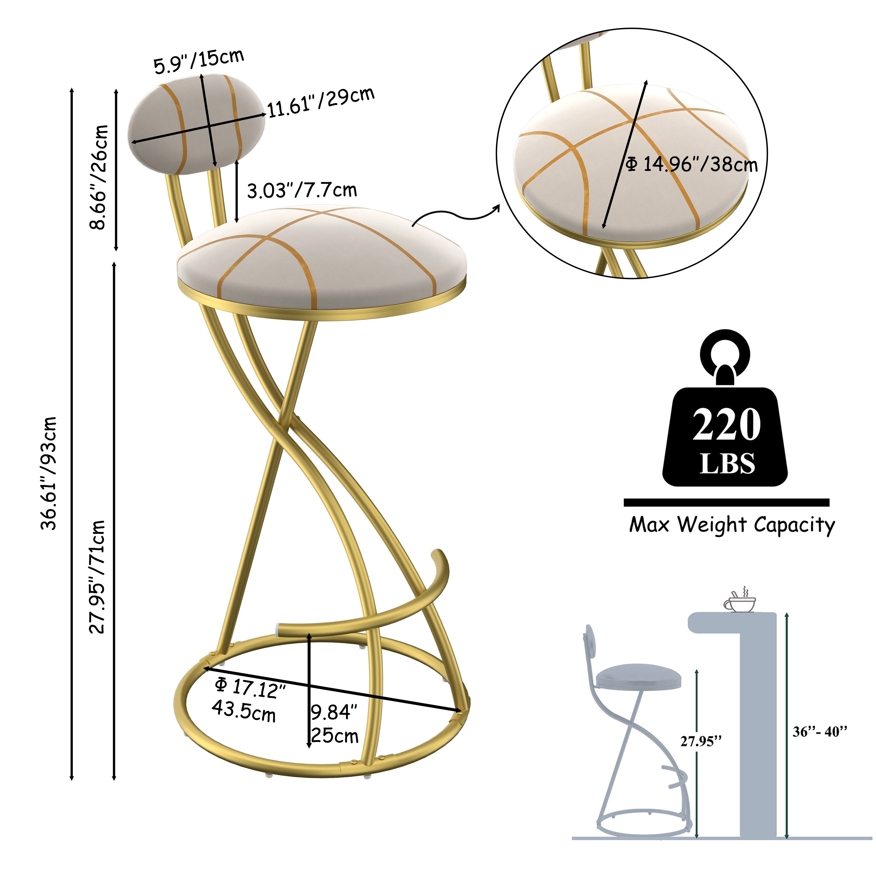 Tinyhomie LW-WEM-4152 stools - View #6