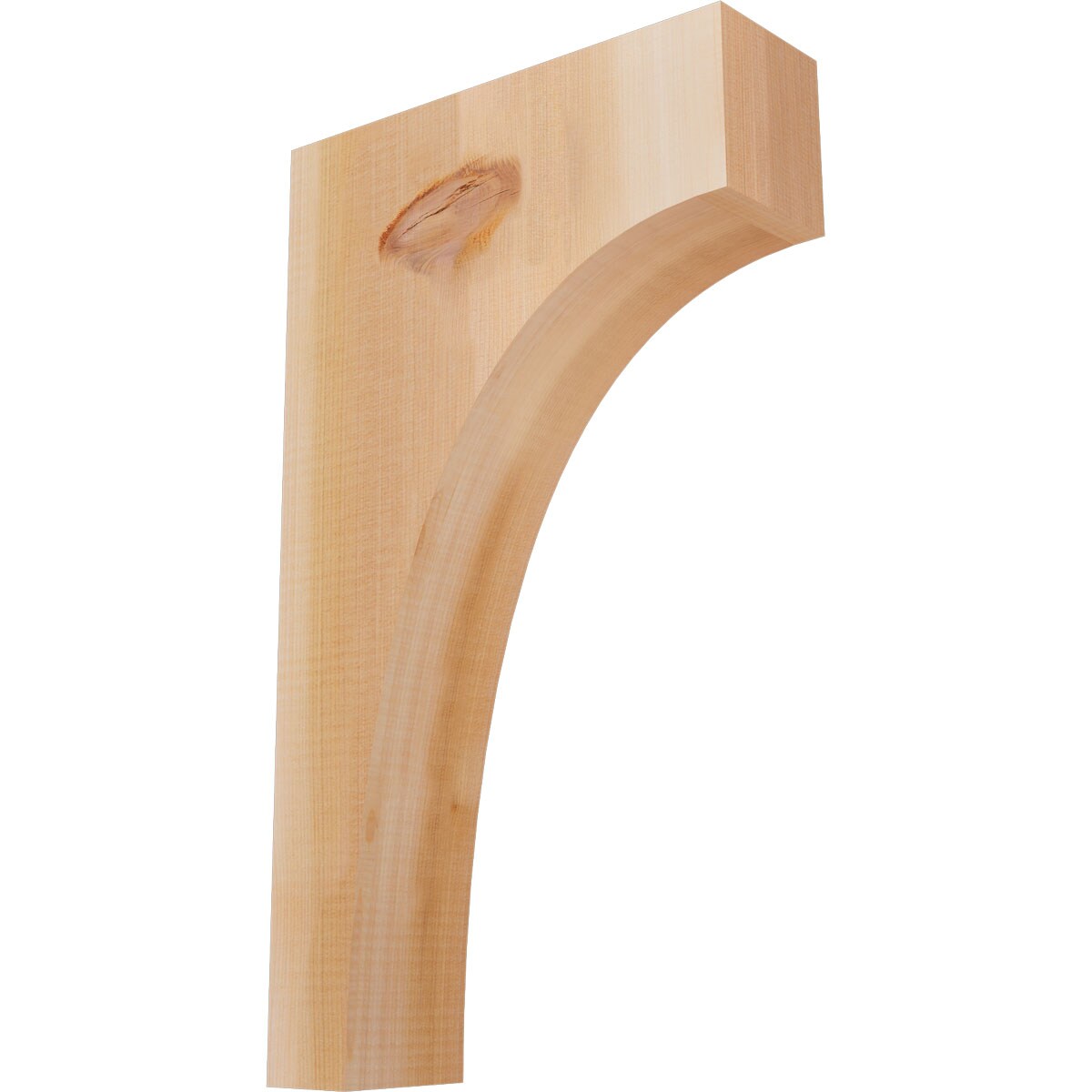 Ekena Millwork COR04X12X20HUN00SWR 3-1/2-in x 12-in x 20-in Huntington Unfinished Western red cedar Wood Paintable/Stainable Corbel