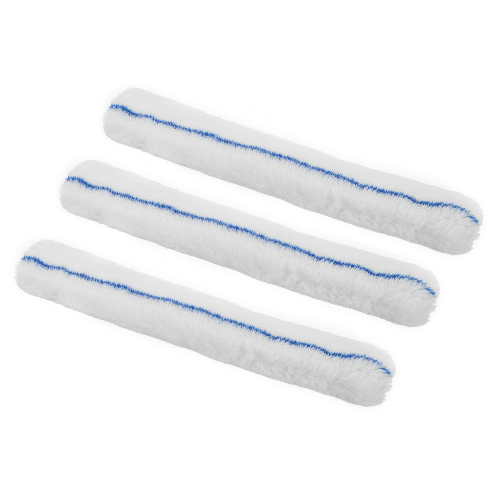 Unique Bargains Microfiber Scrubber Replacement Head for Window Glass Marble Wall Home Bathroom 13.78 Inch Blue White 3pcs #S26042900UX2988