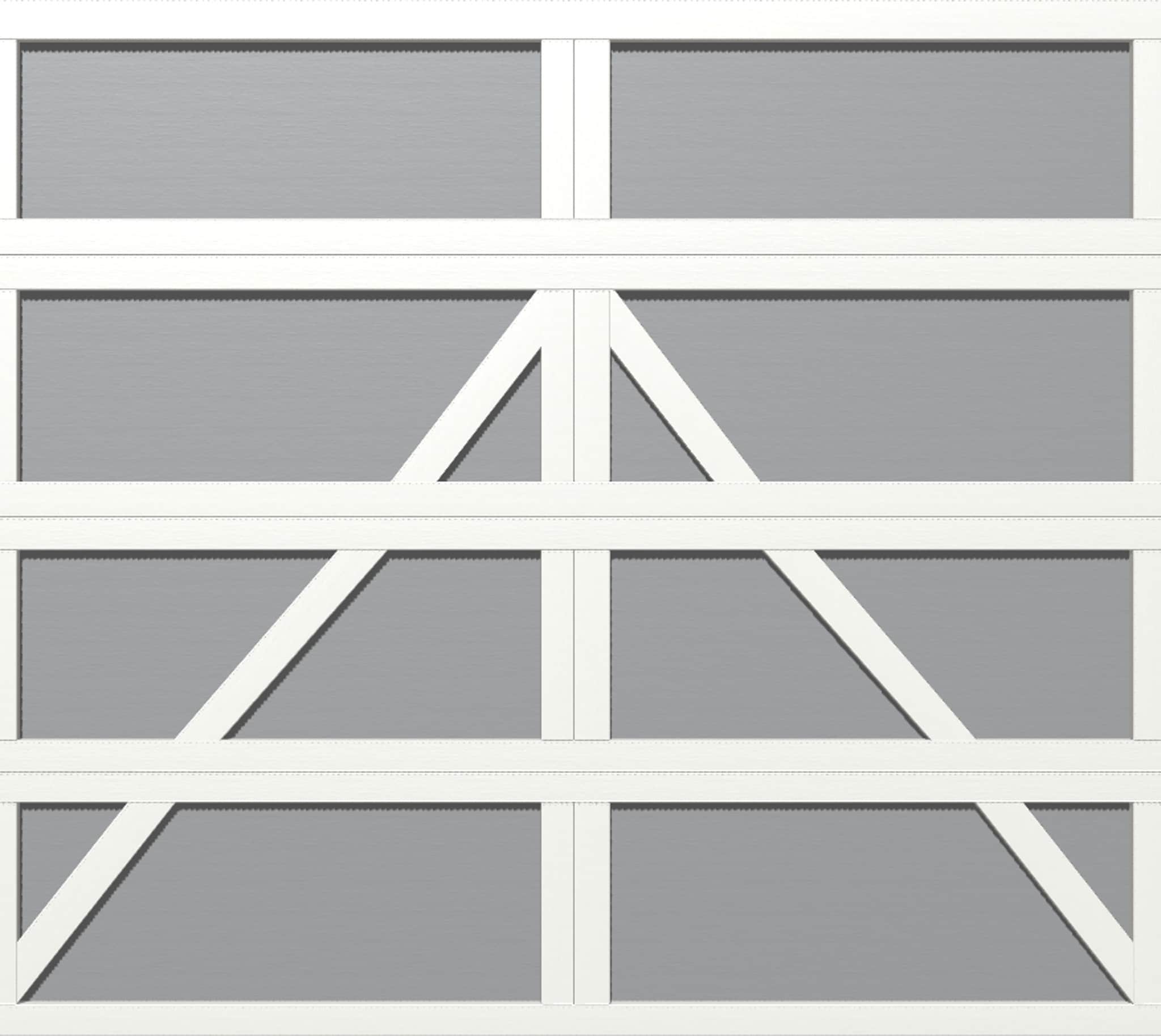Wayne Dalton WD9405CHWGY87 Classic Steel Model 9405 8-ft x 7-ft Insulated White, Gray Single Garage Door