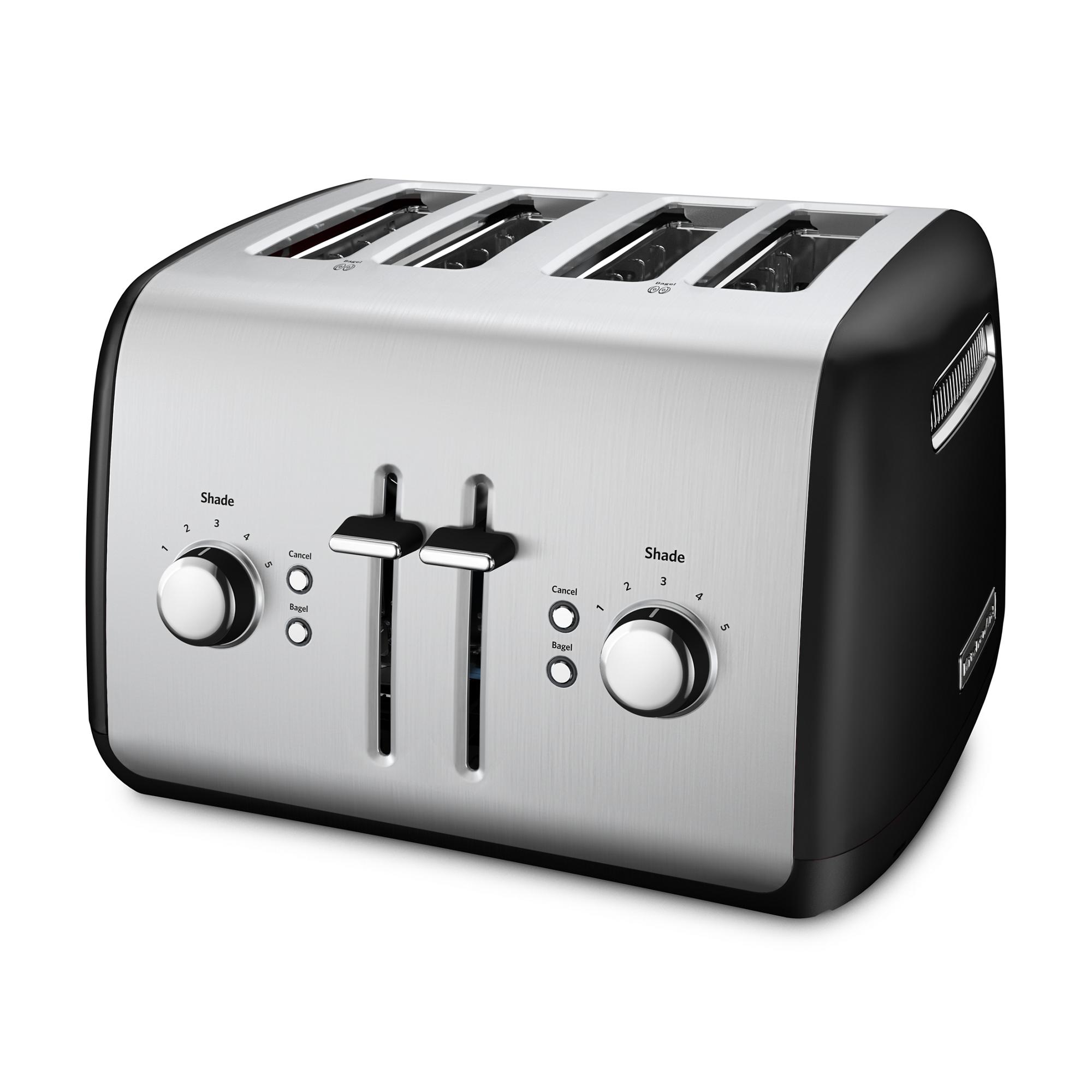 Russell Hobbs 2-Slice Glass Accent Long Toaster, Silver