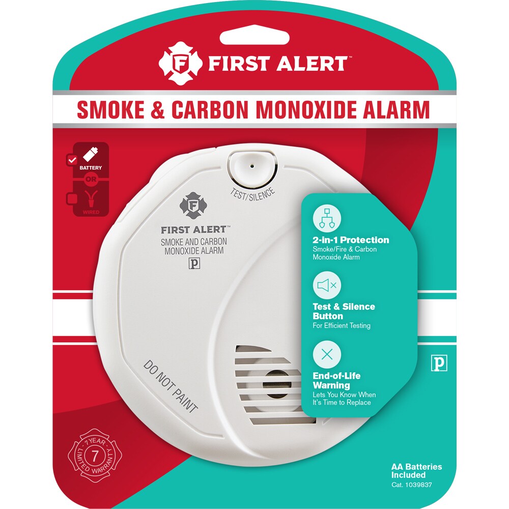 First Alert Battery Operated Combination Smoke And Carbon Monoxide Detector At 2111