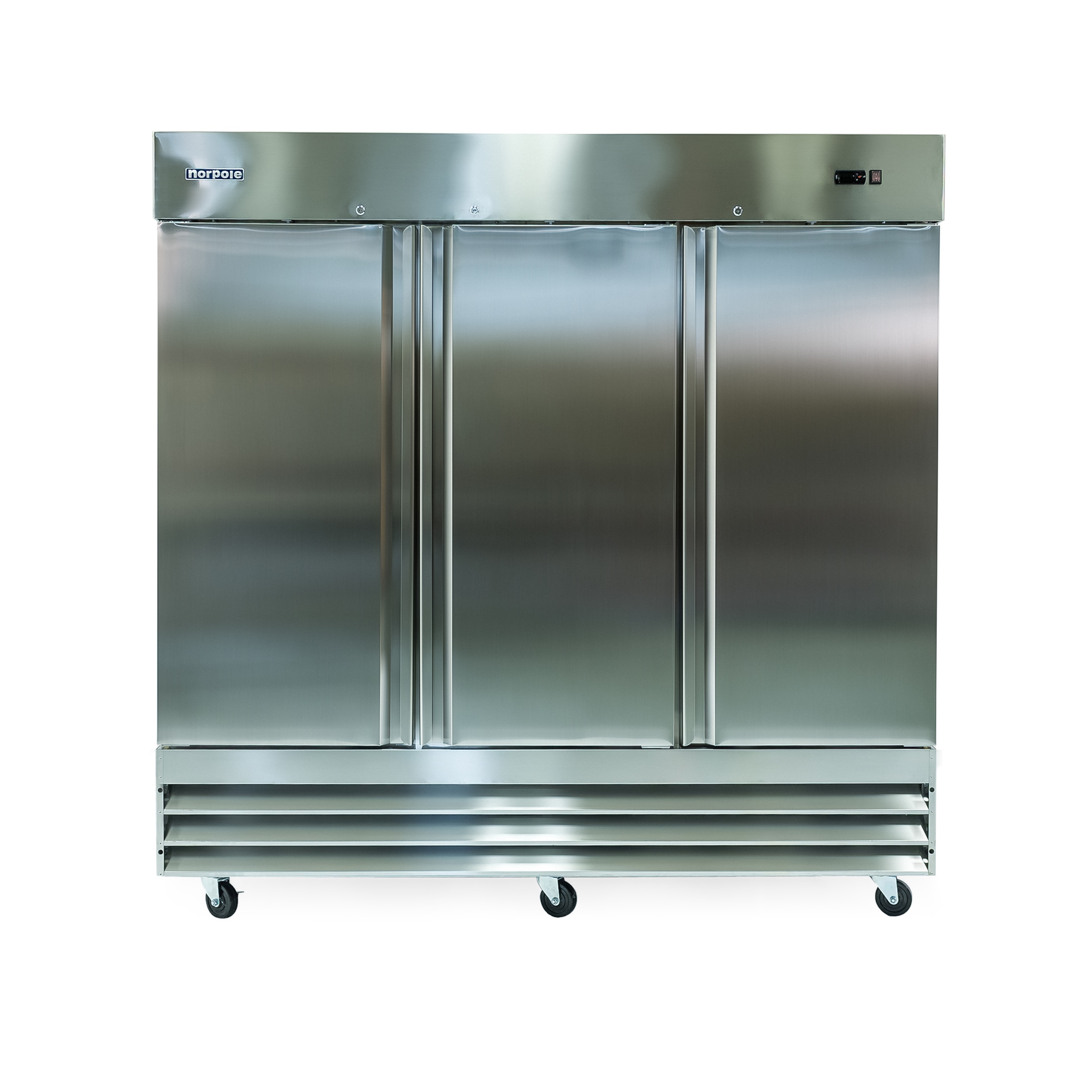 Norpole NP3F 72-Cu. Feet Upright Frost-free Commercial Freezer in Stainless Steel Nio