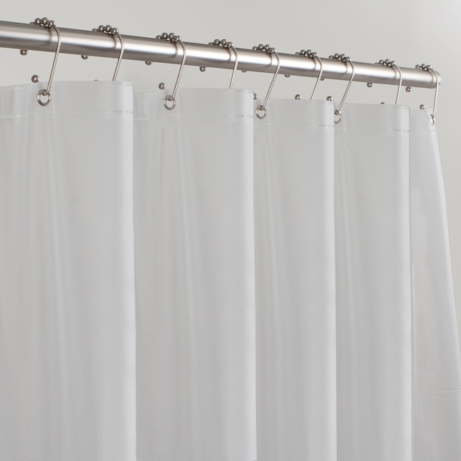 Peva Frosted Solid Shower Liner, Shower Curtain Liner 72 X 76 French Doors