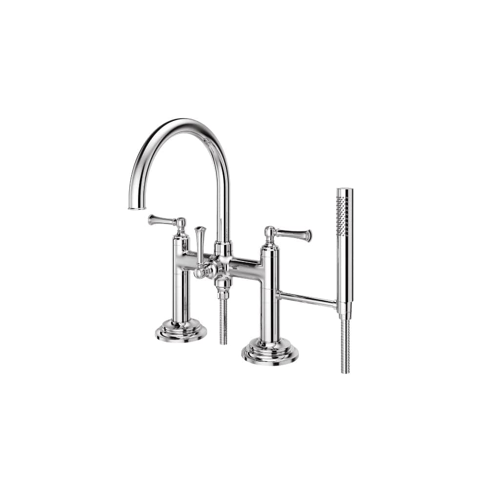 Pfister  LG62TB Tisbury Deck Mounted Roman Tub Filler with BuiltIn Diverter  Includes Hand Shower