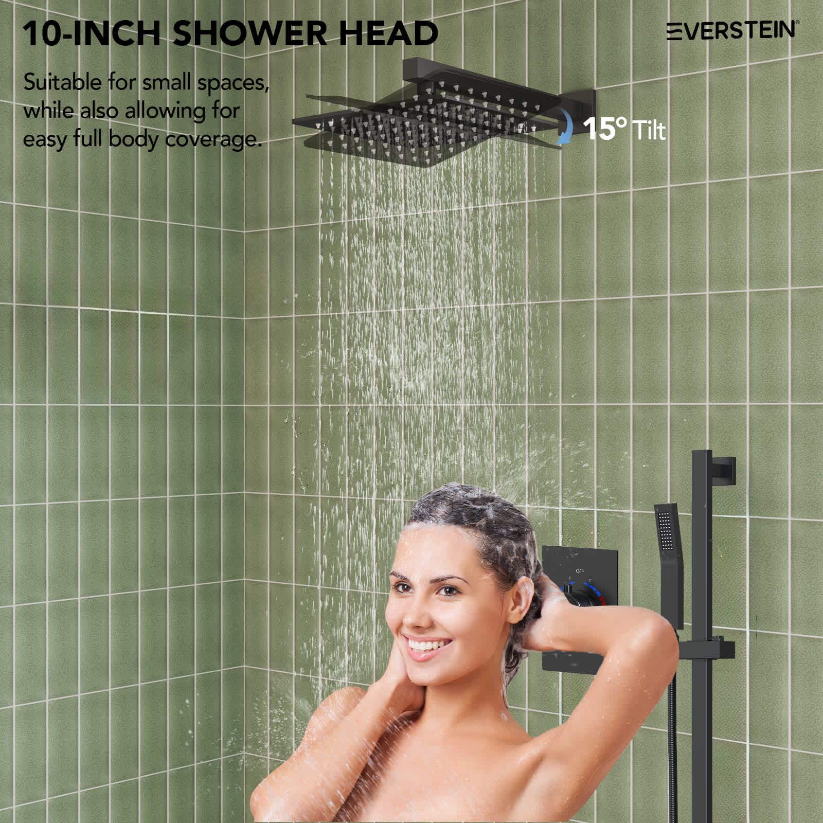 EVERSTEIN SFS-1036-BK10 Tub-Shower-Faucets - View #5