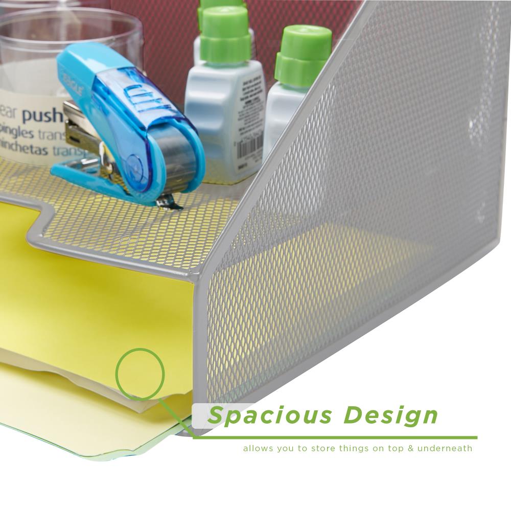 Mind Reader MESHBOX3-SIL Desktop-Organizers - View #3