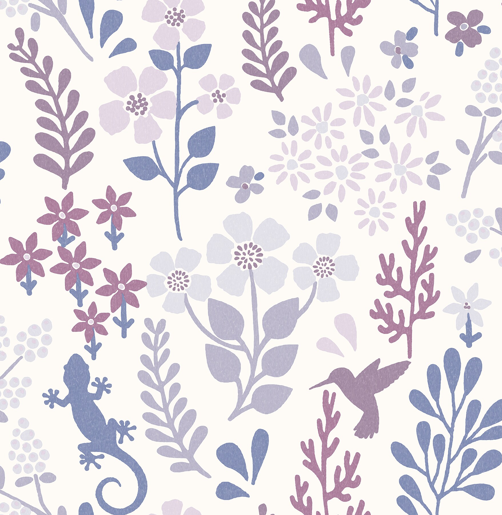 NuWallpaper Periwinkle Zoey Leaf Peel and Stick Wallpaper in the Wallpaper  department at 