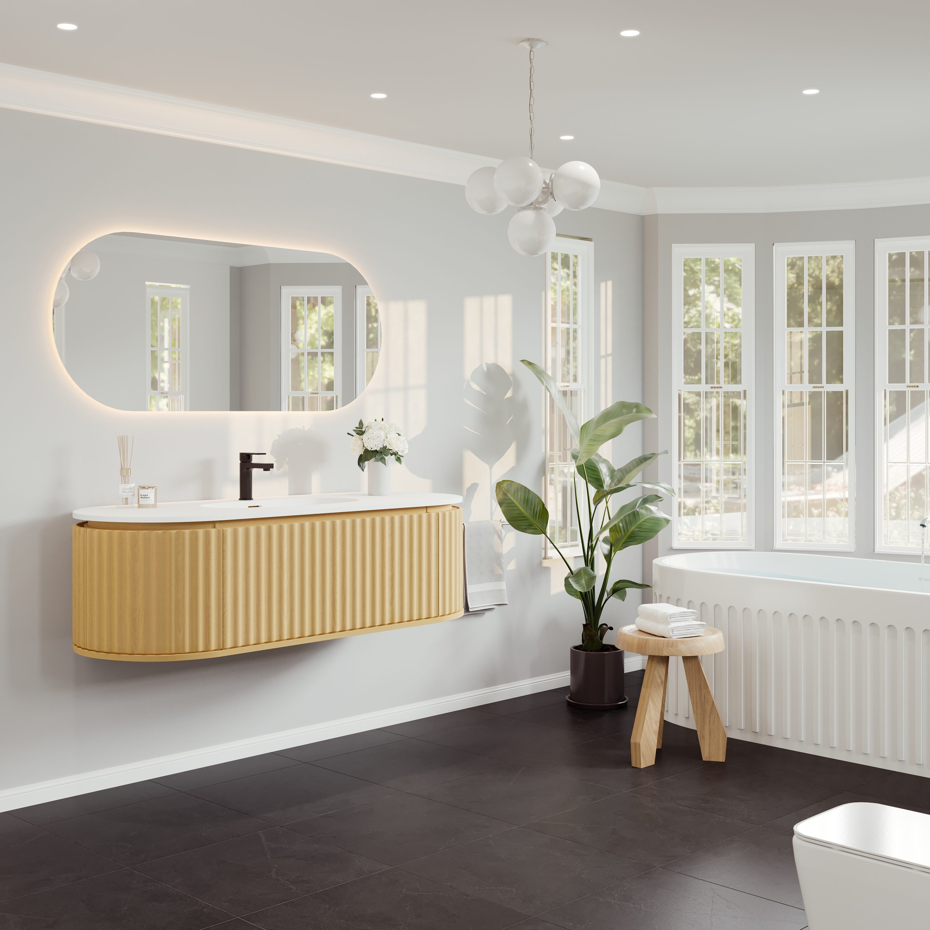 Eviva EVVN202-55OAK-WM Bath-Vanity-Combo - View #7