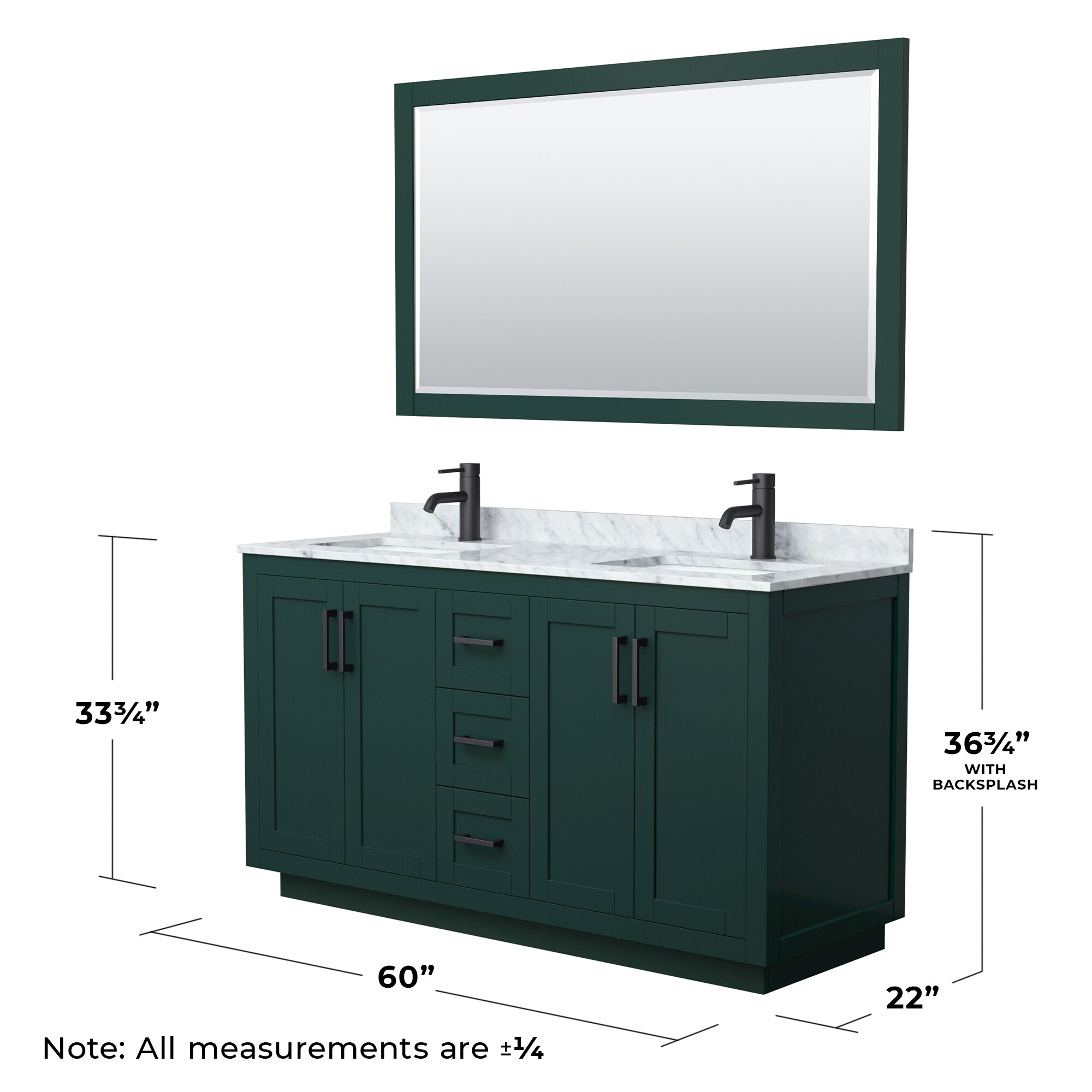 Wyndham Collection WCF292960DGKCMUNSM58 Bath-Vanity-Combo - View #6