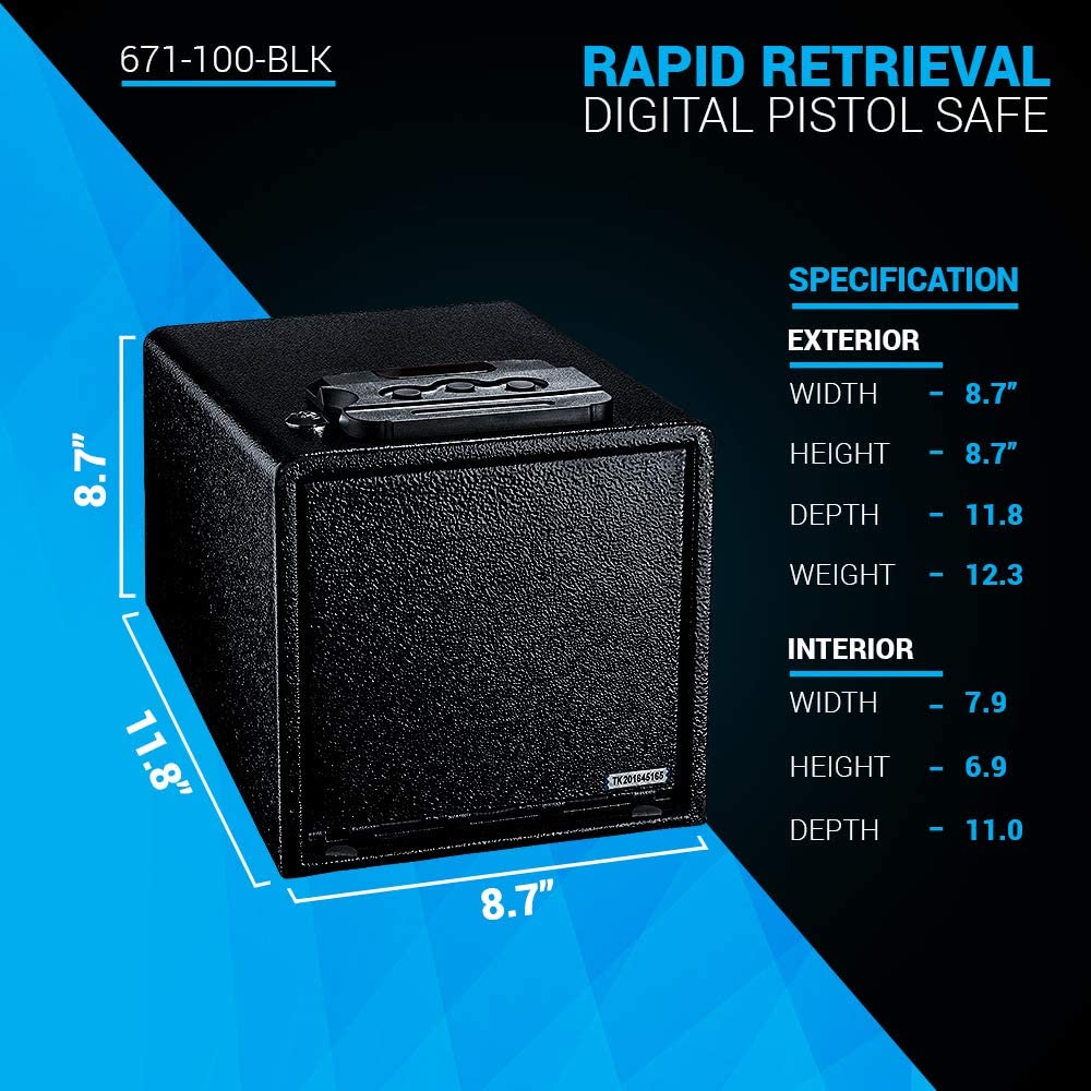 AdirOffice 671-100-BLK Gun-Safes - View #6