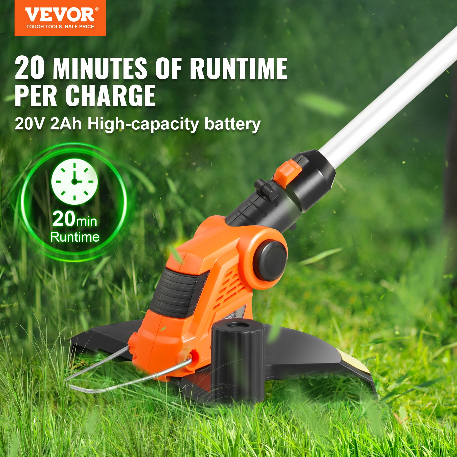 VEVOR WXCS2AH10120VOLDZV5 Cordless-String-Trimmers - View #3