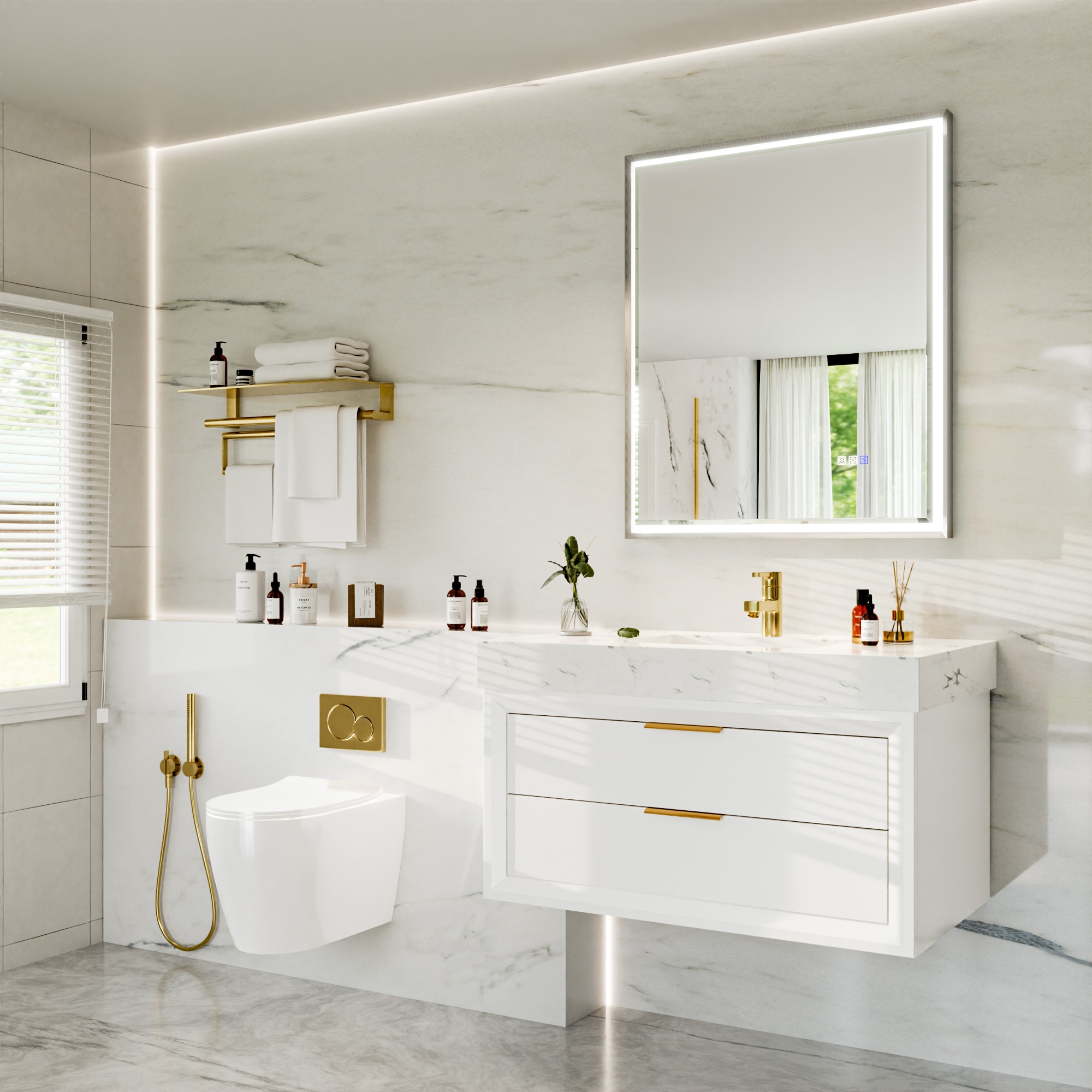 WELLFOR KAFMC4F1-2836 Framed-Bath-Mirrors - View #5