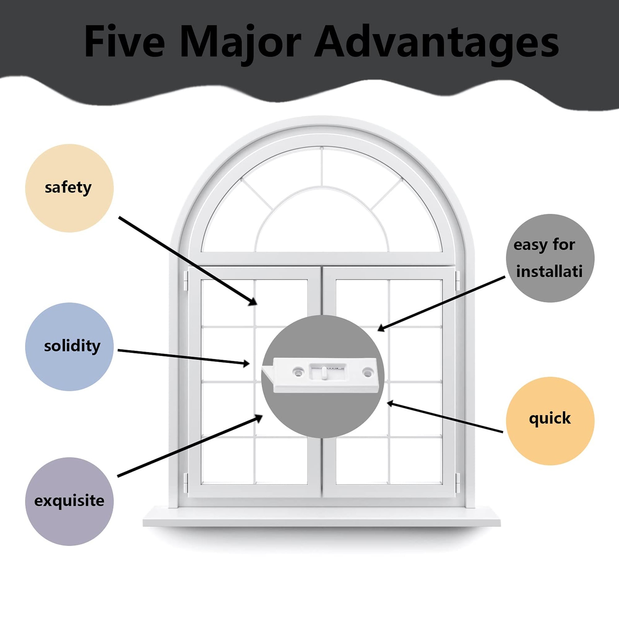 Numhew NHBEN539439 Horizontal-Sliding-Window-Sash-Locks - View #7