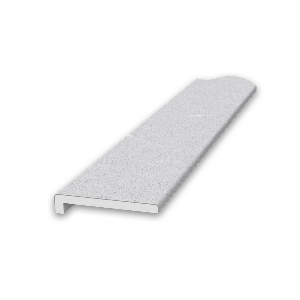 FlexStone FLXSG396SE 3 In. X 95 In. Standard Trim with 3/8 In. Lip In Sea Salt