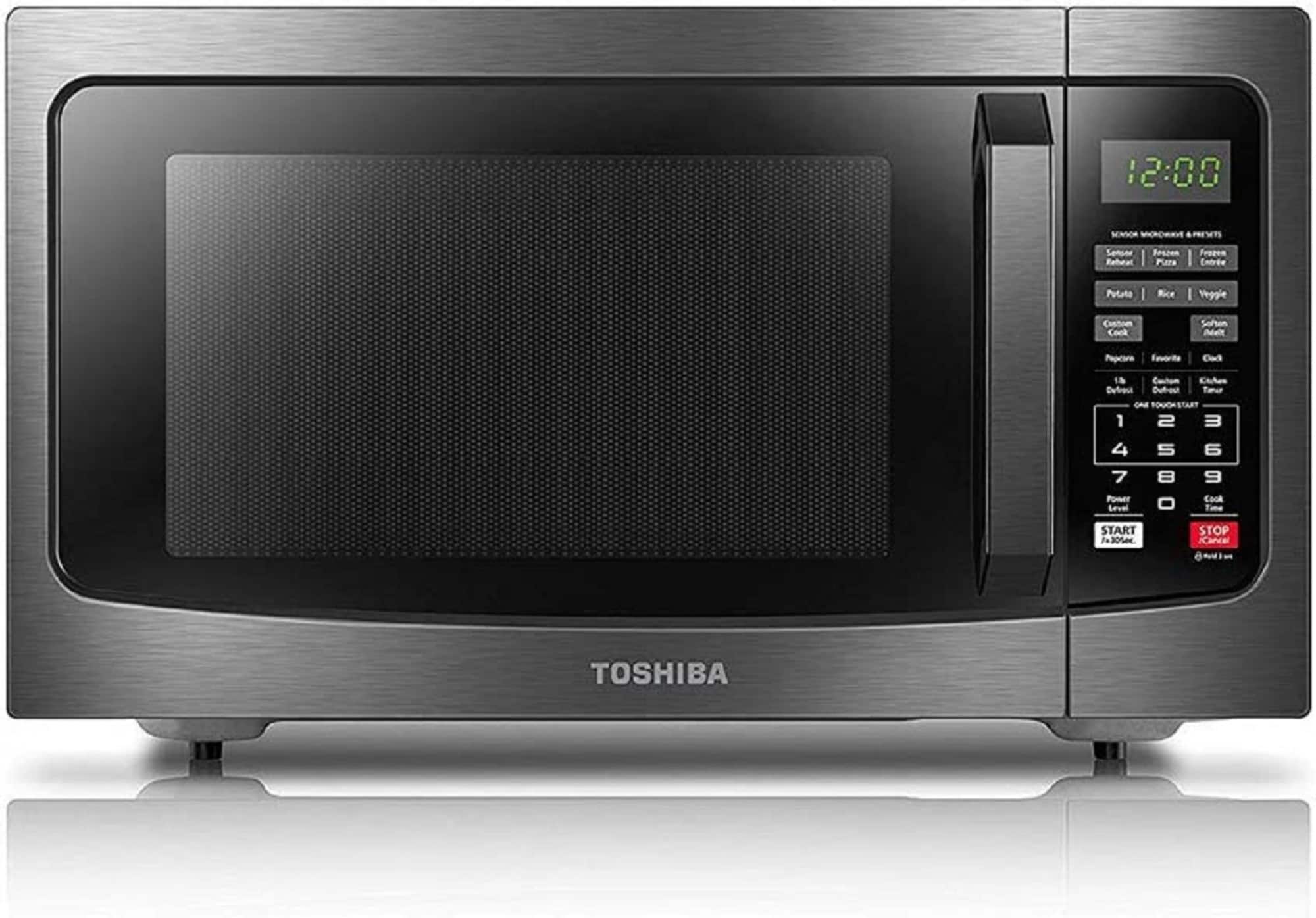 Toshiba 1.2 Cu. ft. Stainless Steel Microwave with Air Fryer, Silver
