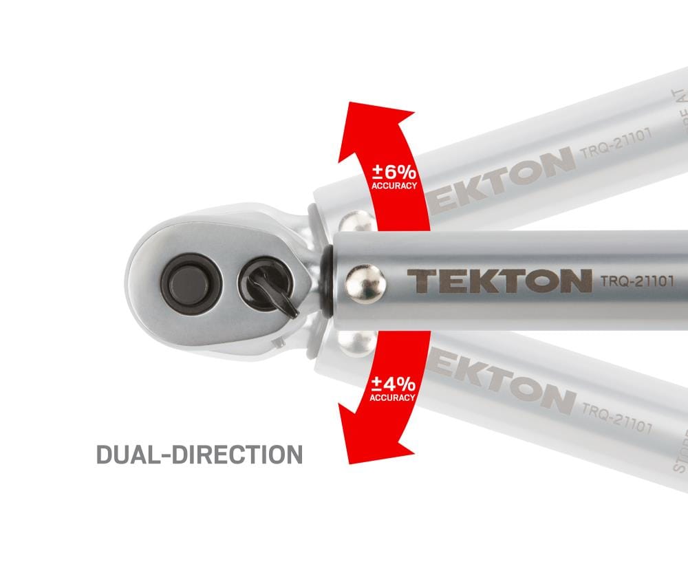 TEKTON 1/4-in Drive Click Torque Wrench (0.83-ft lb to 12.5-ft lb) in ...