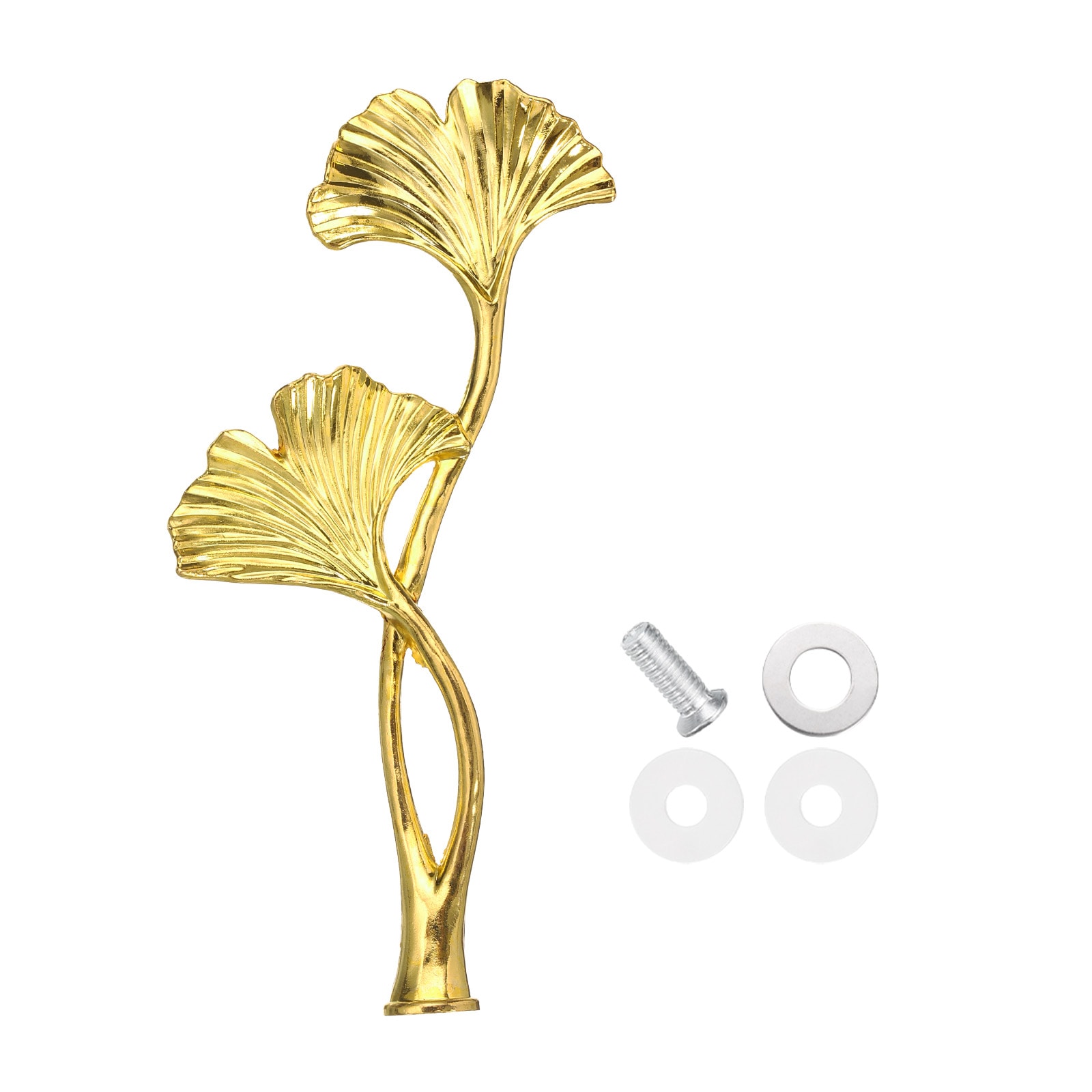 Unique Bargains 1 Set 1 Tier Cake Tray Stand Handle Metal Cake Stands Holder Cupcake Dessert Plate Hardware Fitting Holder Rod Stand Handle for Wedding Party Festival Cake Plate Gold (Flower) #S26030500UX6912