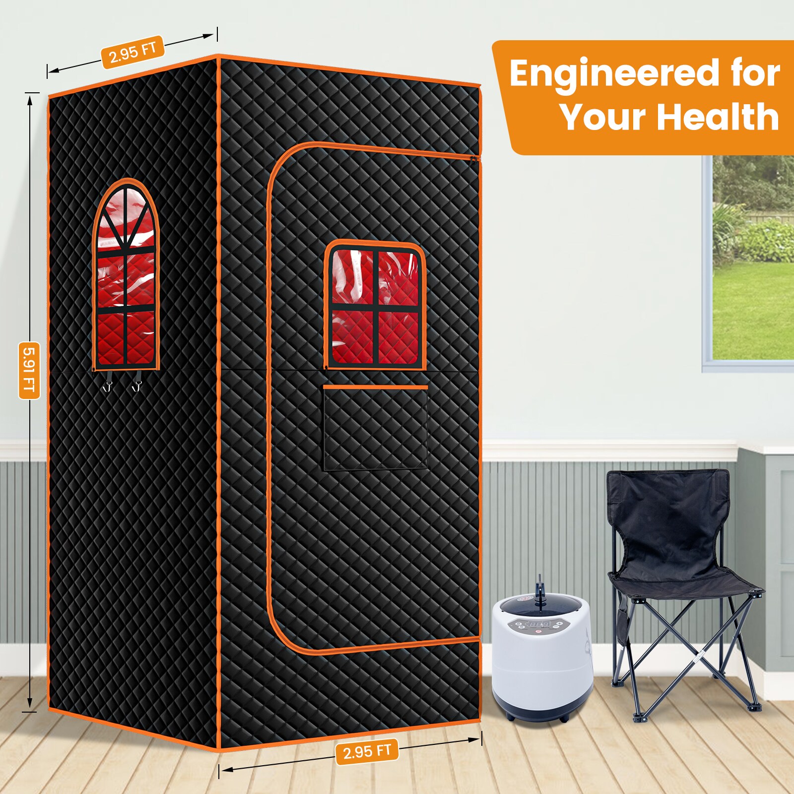 DOCRED SNF-S2WLOG00-A1-LS02 Indoor-Saunas - View #5