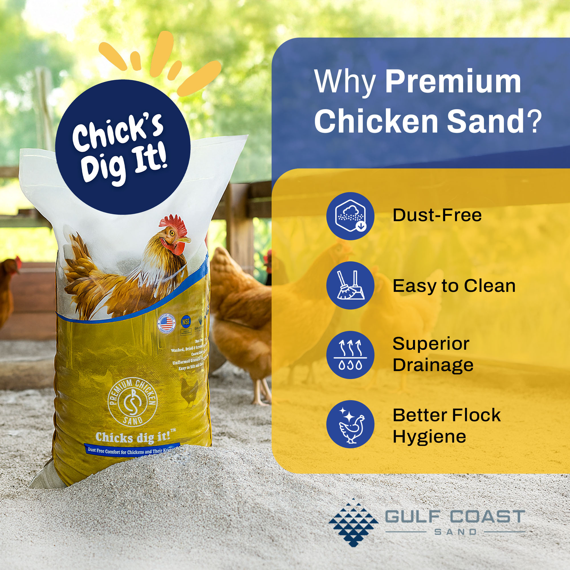 Premium Chicken Sand 2 X 50LBCHICKENSAND Farm-Ranch-Feeders - View #2