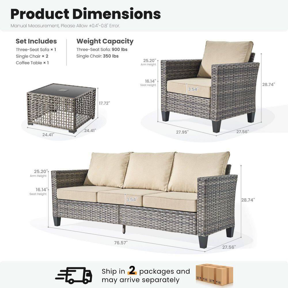 XIZZI NGRS600-28 Patio-Conversation-Sets - View #3