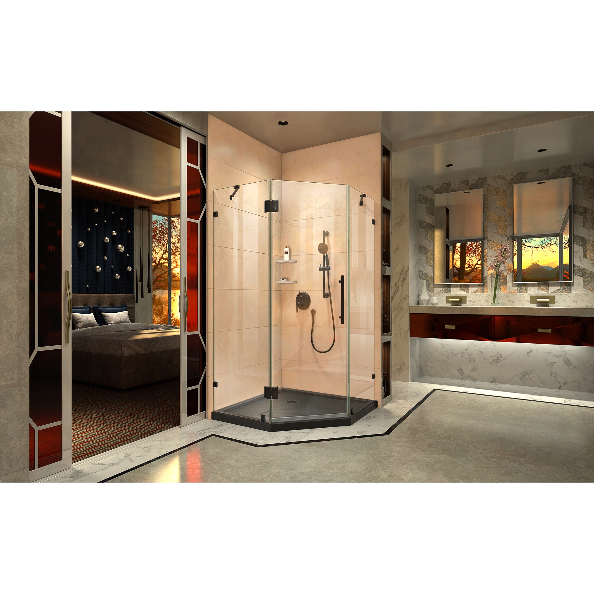 DreamLine DL-6050-88-09 Alcove-Shower-Kit - View #2