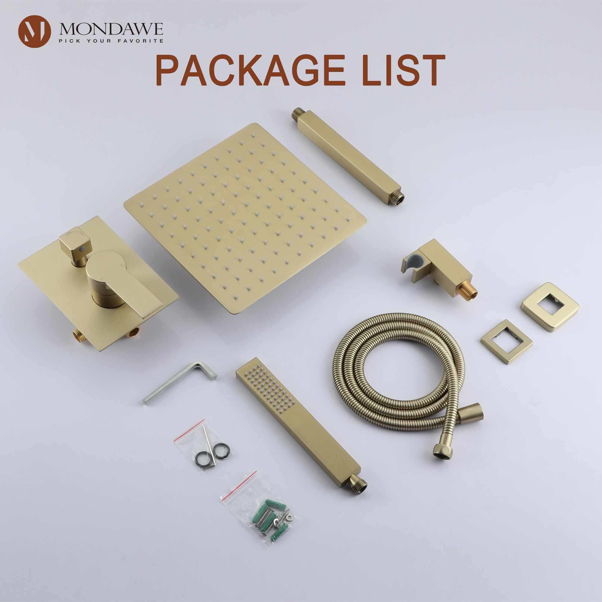 Mondawe MD-SMD09BG Showerhead-Bar-Panels - View #5