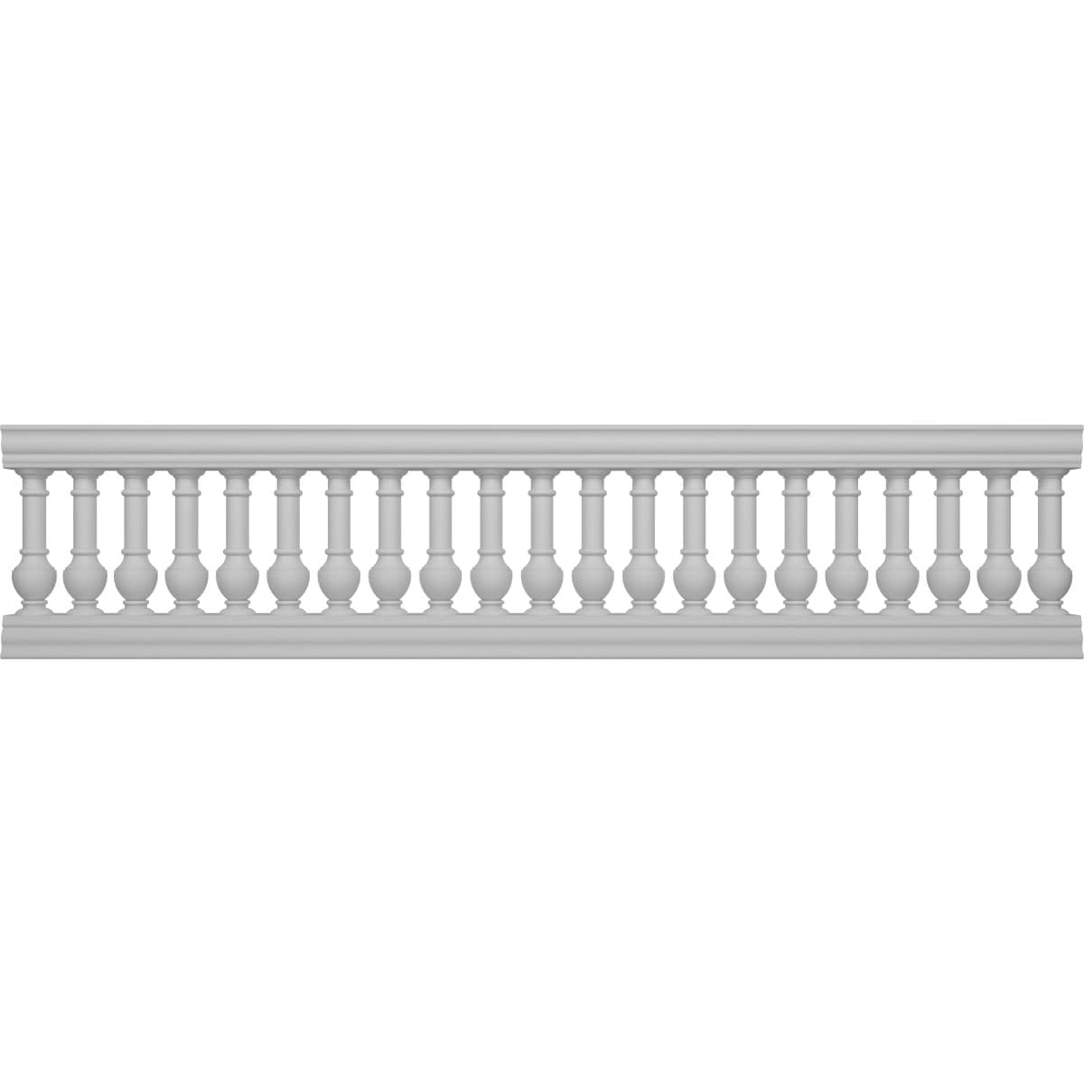 Ekena Millwork BALK32X132YON FiberThane 10-Feet x 32-Inches York Fiberglass Deck Rail Kit
