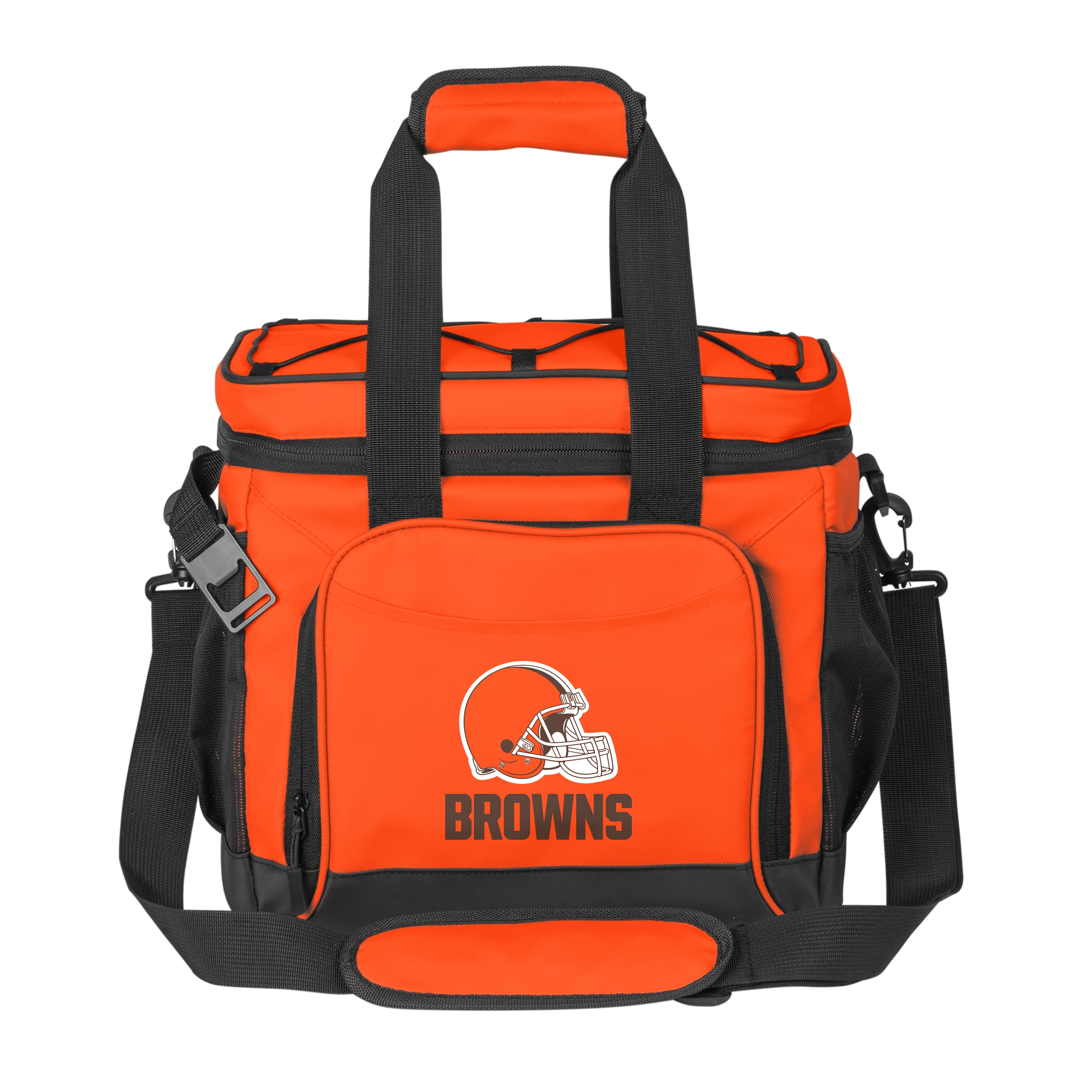 Logo Brands Cleveland Browns Flex Cooler Orange 24 Cans Soft Insulated Bag cooler