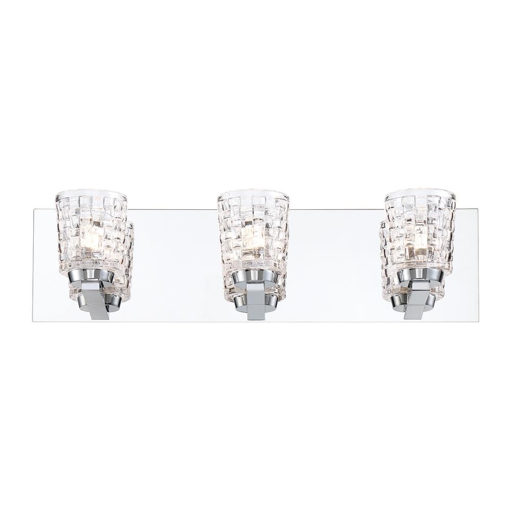 Eurofase 35647-010 Banbury 19.5-in 3 -Light Chrome Integrated LED Transitional Vanity light