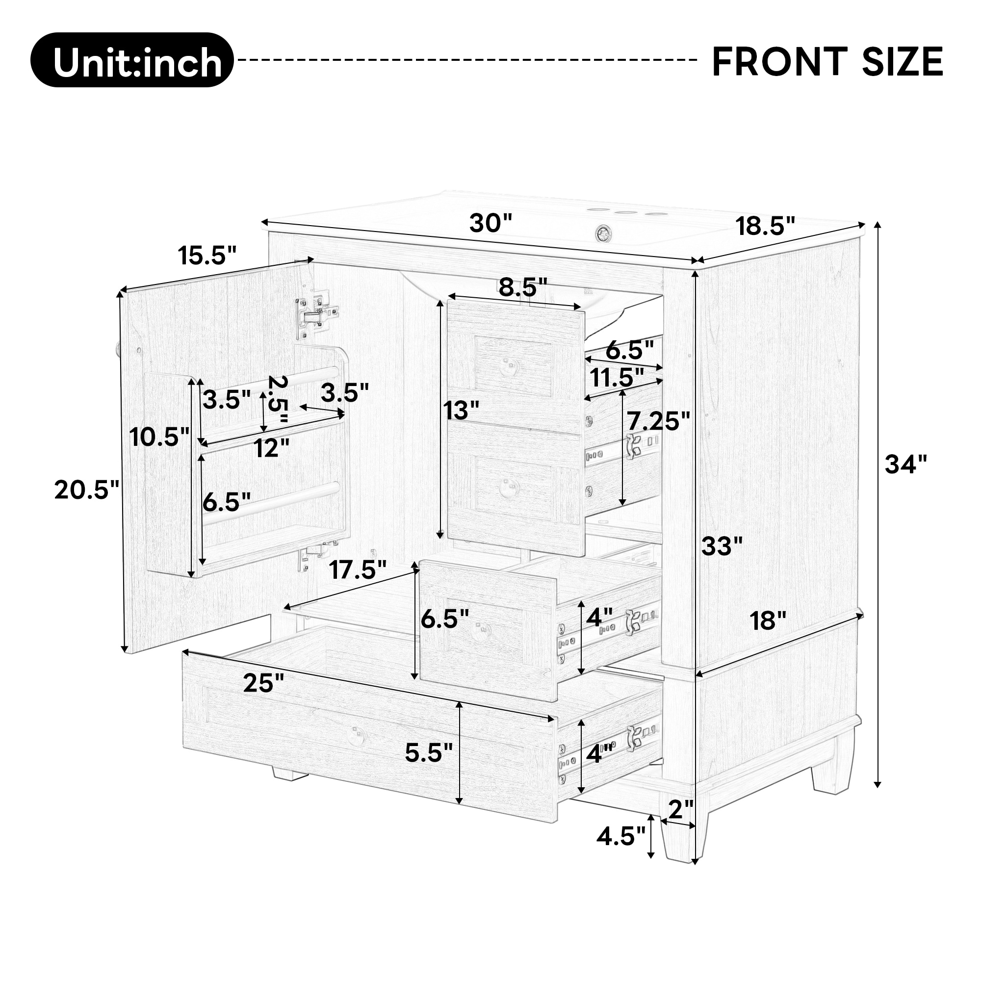 Forclover CNE-P286249B Bath-Vanity-Combo - View #10