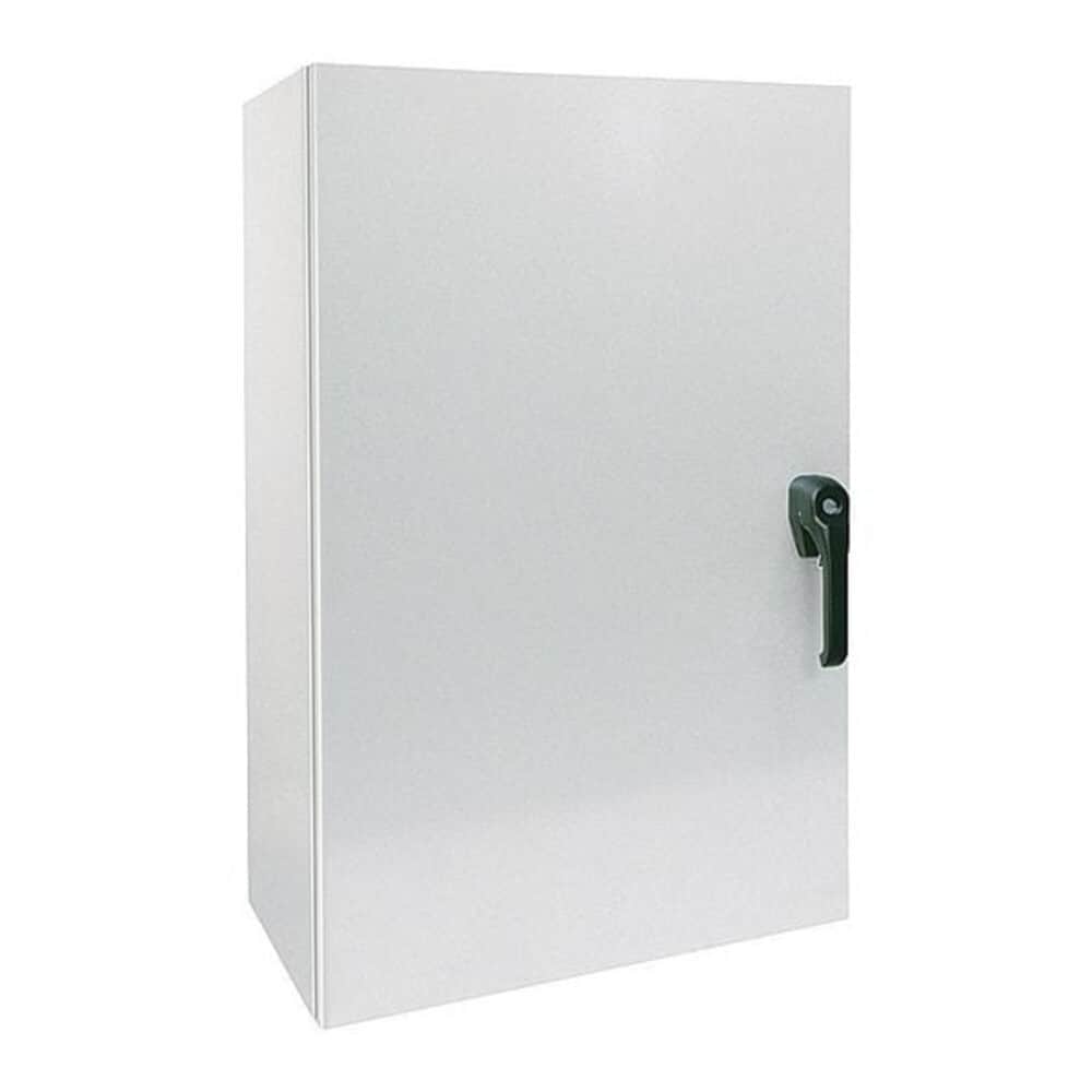 WIEGMANN  1 Point Latch with Handle Electrical Enclosures 20 in H 8 in D 20 in W 12 13 3R 4 Steel
