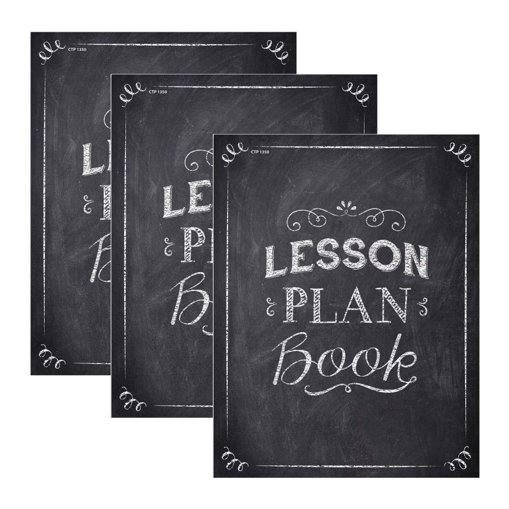 Creative Teaching Press CTP1350-3 Chalk It Up Lesson Plan Book, Pack of 3