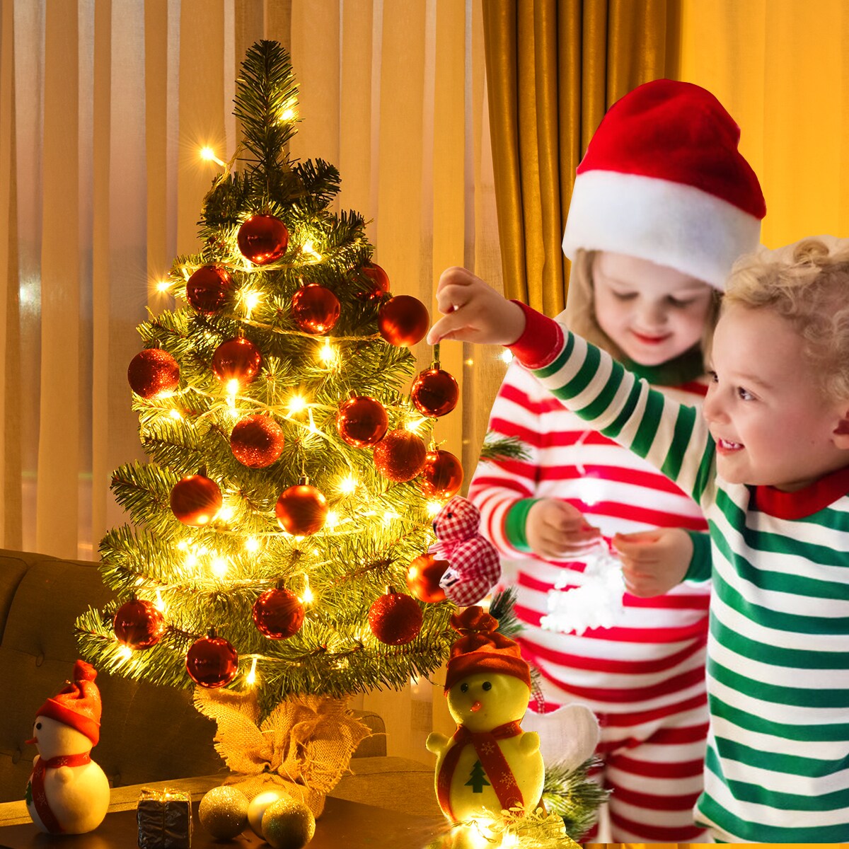 Costway CSHY000385 Artificial-Christmas-Trees - View #3