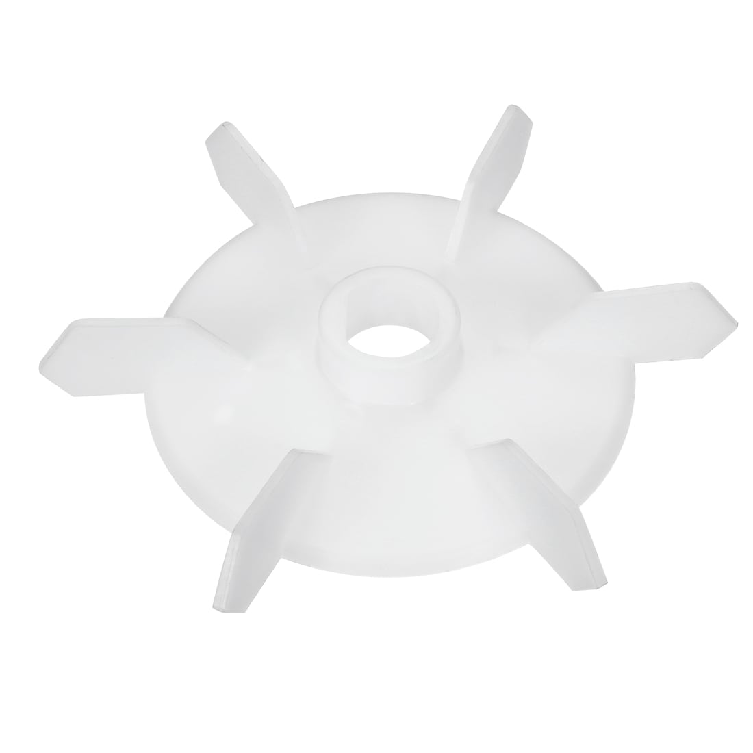 Unique Bargains Motor Fan Blade 140mmx16mm D Shape Bore White Engineering Plastic with 6 Vanes