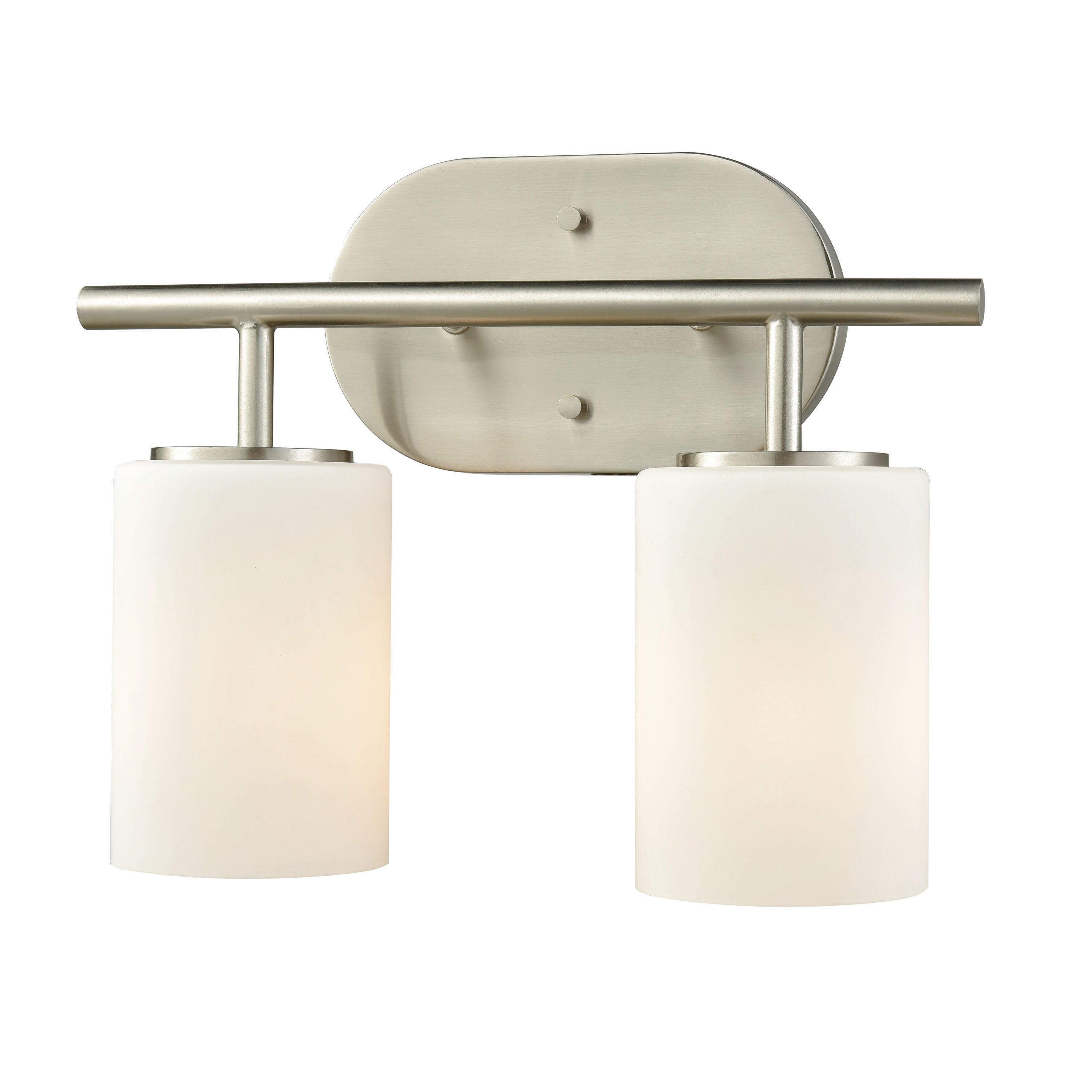 Ridgecrest 13-in 2-Light Satin Nickel LED Transitional Vanity Light | - Westmore by ELK Lighting LWVL-220308243