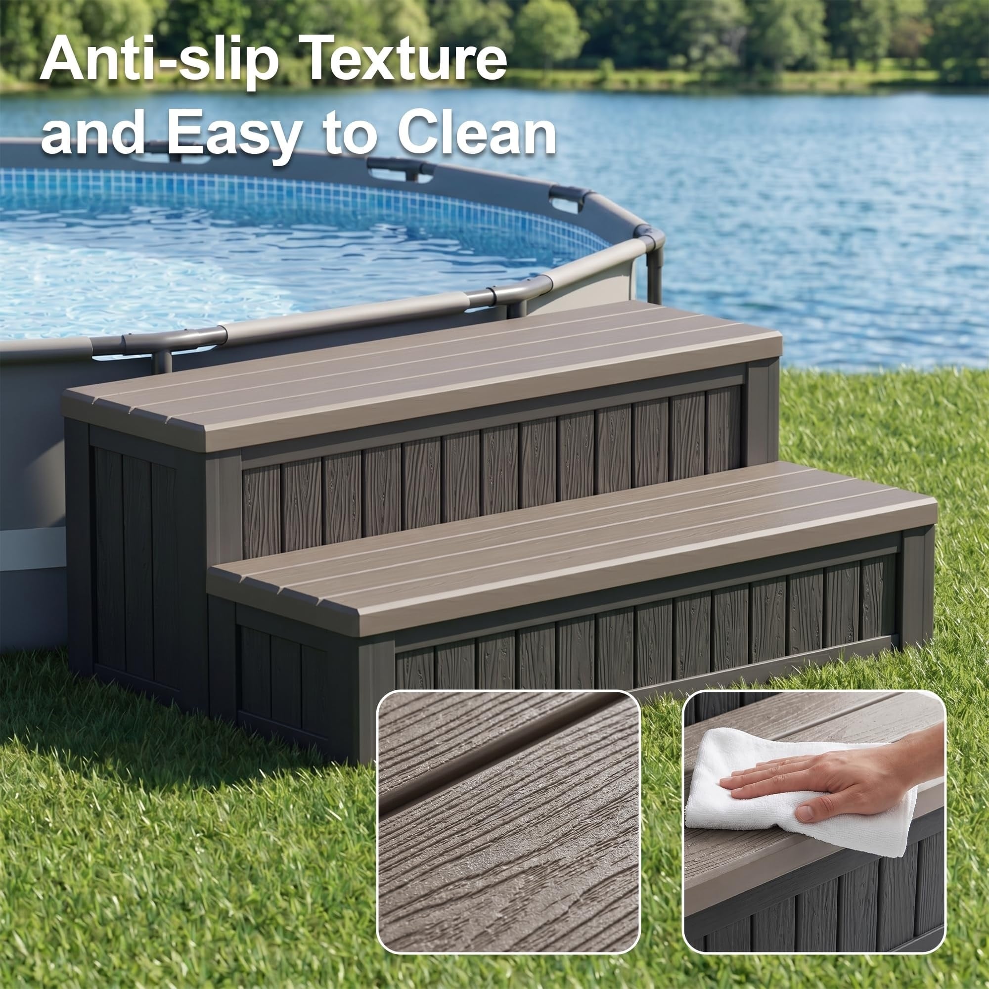 Wudkey L4-OL5G2R Hot-Tub-Spa-Steps - View #3