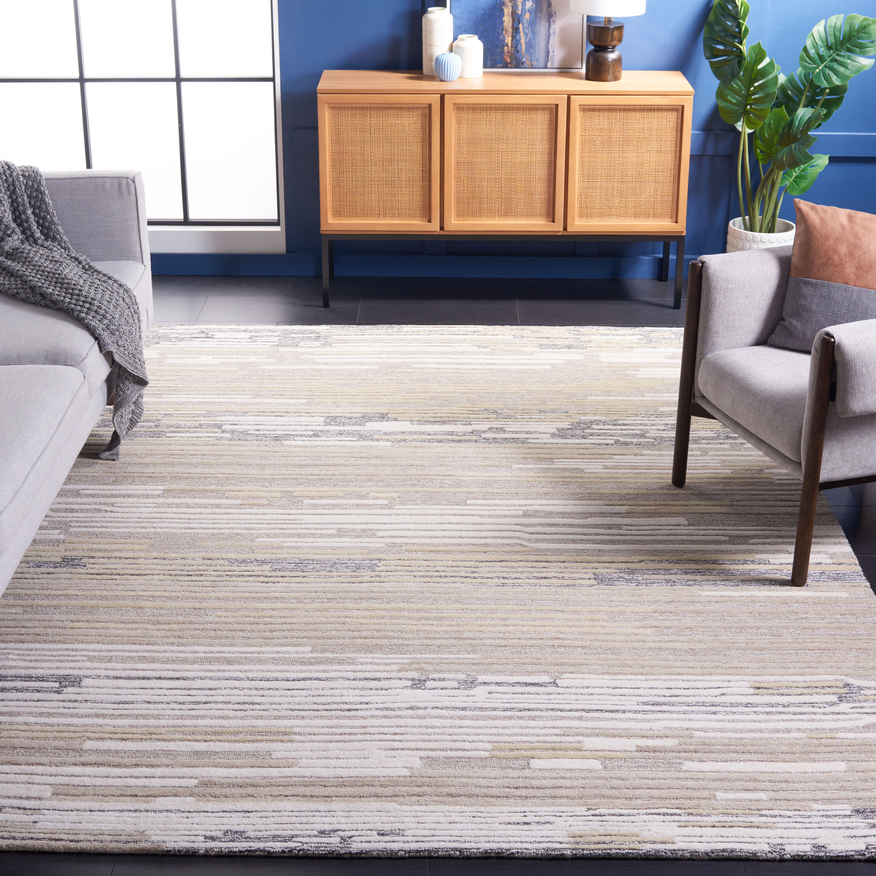  Fifth Avenue 131 Natural/Beige Contemporary 6ft x 9ft Medium Rectangle Rug