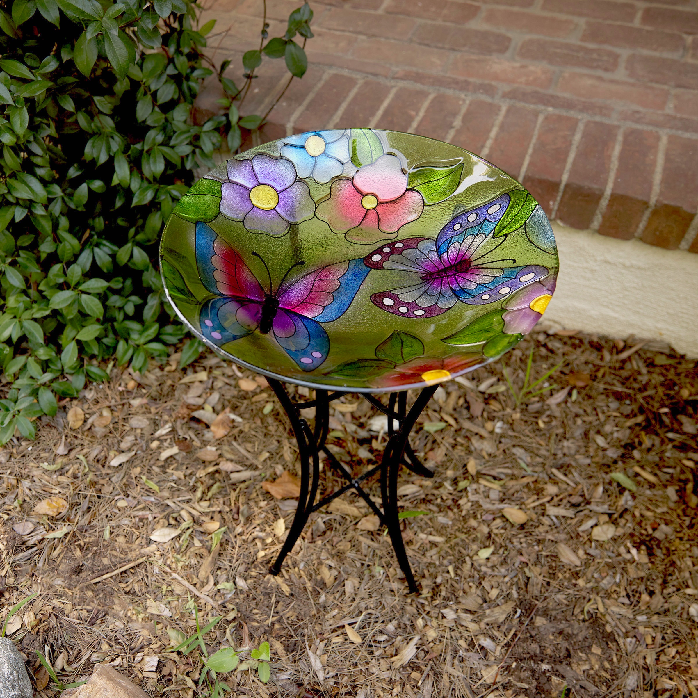 Glass Birdbaths at