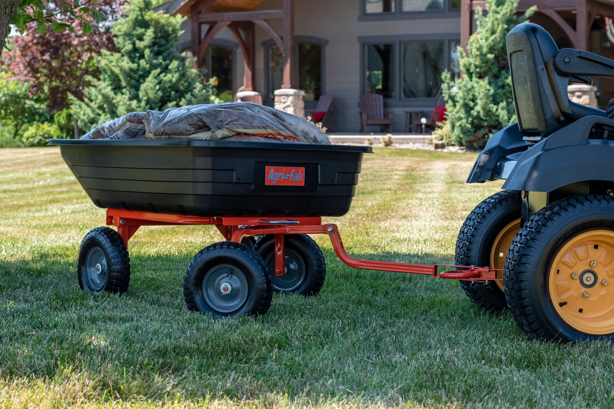 Agri-Fab Push / Tow Carts 10-cu ft Poly Yard Cart 45-0594 at Lowes.com