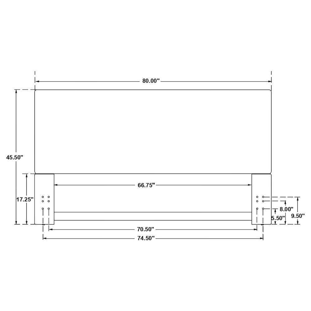 FurniFact BO3325664WHT Upholstered-Headboards - View #7
