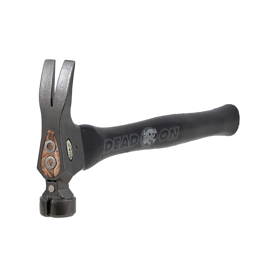 Dead On 21-oz Milled Face Steel Head Wood Claw Hammer in the Hammers  department at