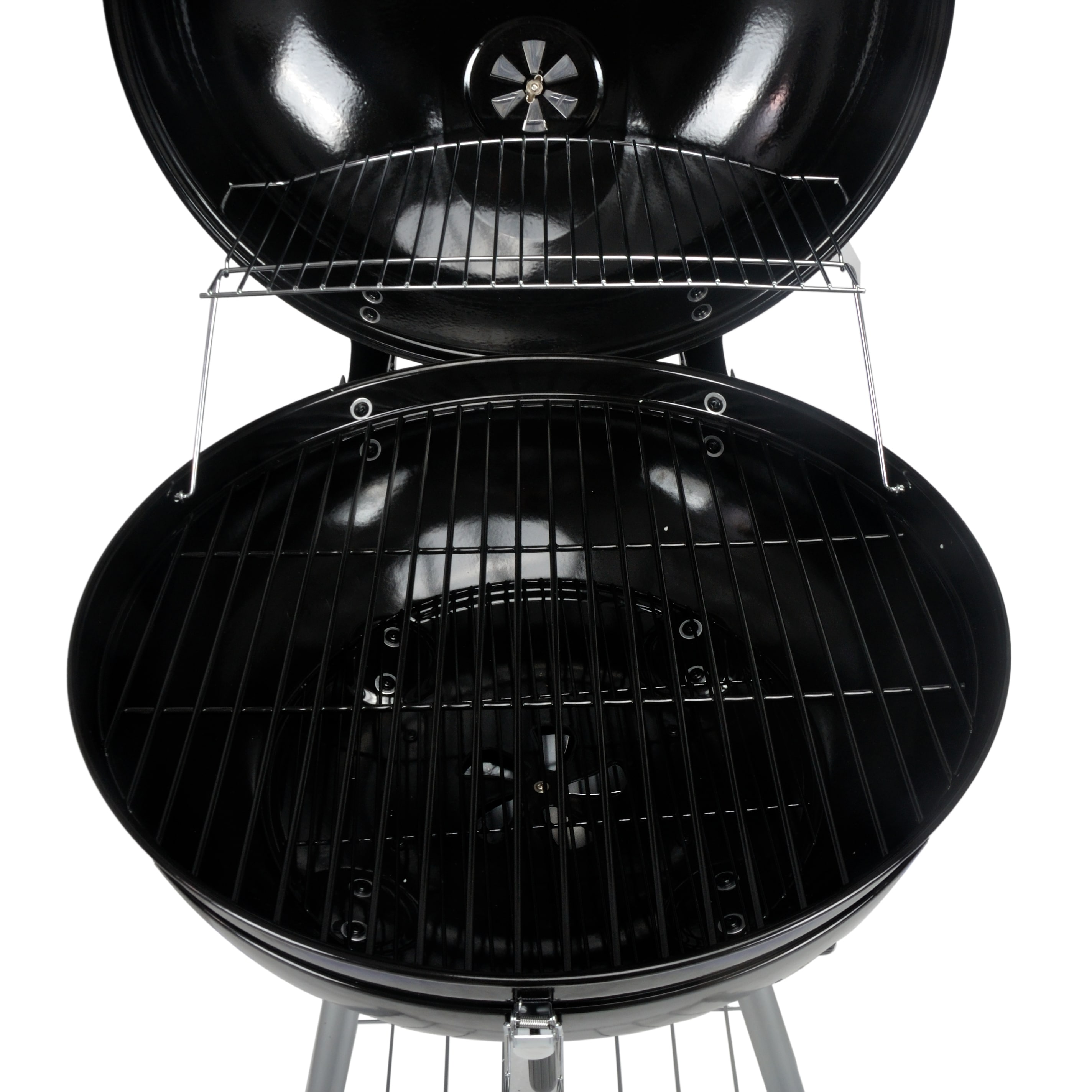 Mr. Bar-B-Q Portable charcoal grill 206-Sq in Black/Porcelain Coated  Portable Charcoal Grill in the Portable Grills department at