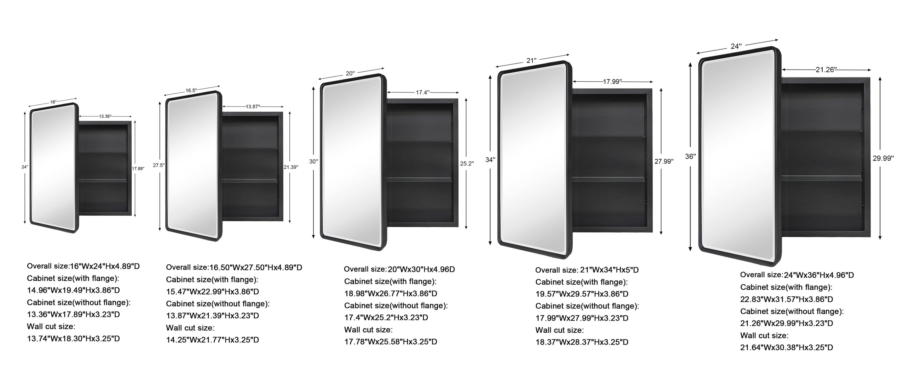 TEHOME GC-00134 Bathroom-Medicine-Cabinets - View #6